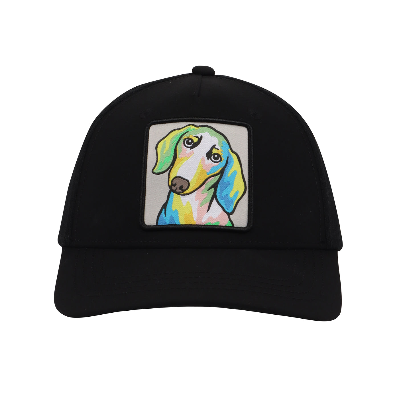 Hatphile Performance Trucker Hat for Pitbull Bulldog Frenchie Dachshund Doxie Lovers For Men & Women Patch Front Mesh Back Adjustable Fit