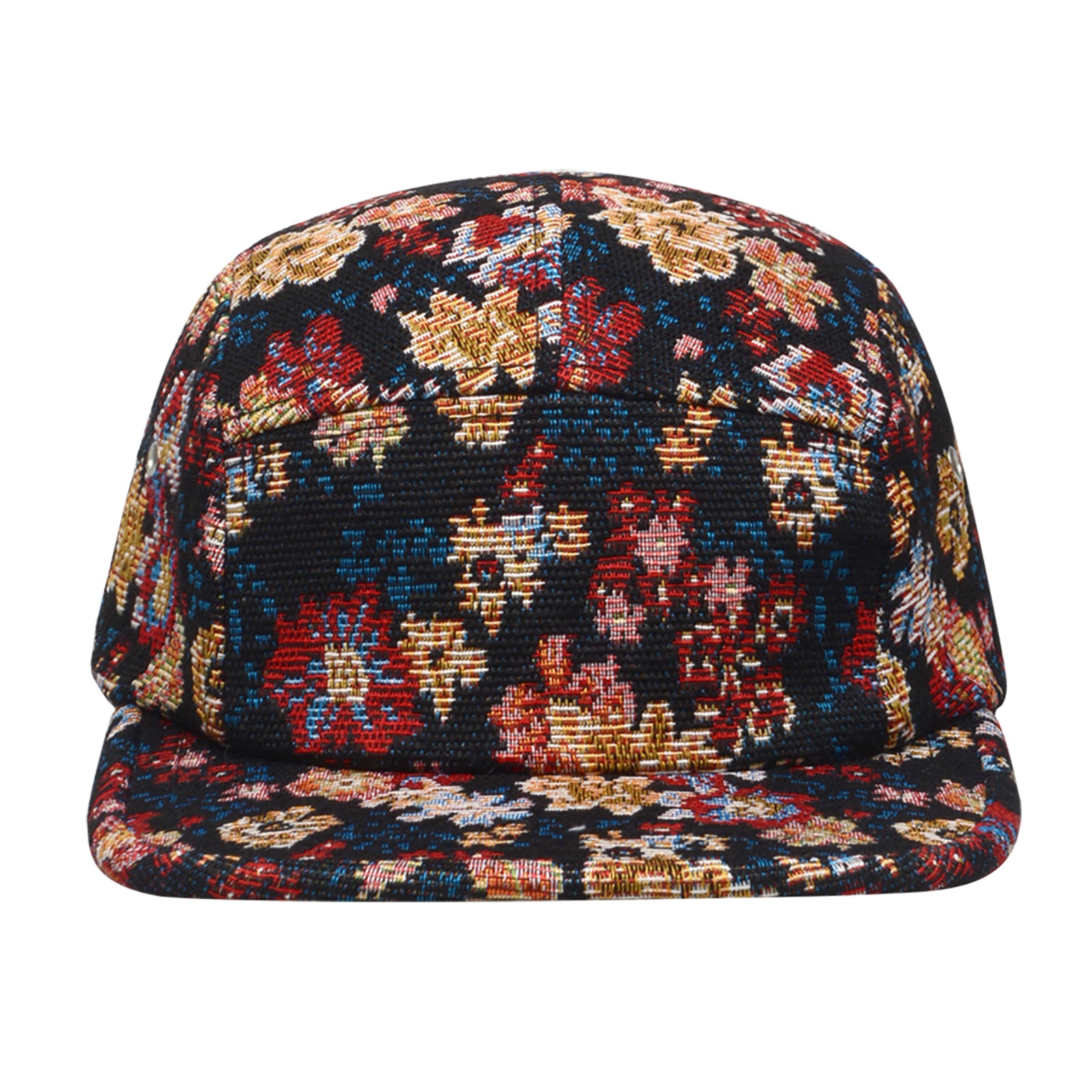 Hatphile Jacquard Floral 5 Panel Hat Camp Cap