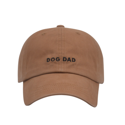Hatphile Dog Dad Hats Embroidered Text Adjustable Fit 100% Cotton Baseball Cap