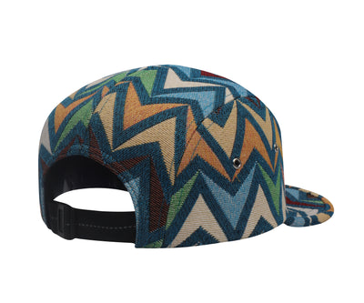 Hatphile Be Still and Know Zigzag Jacquard 5 Panel Hat Camp Cap