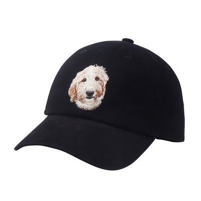 HatPhile Doodle Dog Embroidery Baseball Cap – Adjustable Cotton Hat for Dog Lovers