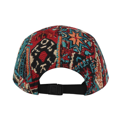 HatPhile Chenille Red Tapestry 5-Panel Hat – CatDad Edition