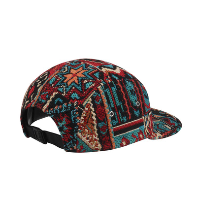 HatPhile Chenille Red Tapestry 5-Panel Hat – CatDad Edition