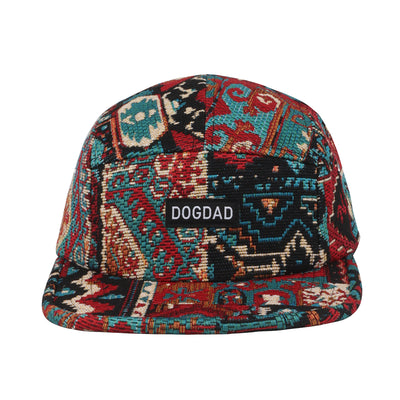 HatPhile Chenille Red Tapestry 5-Panel Hat – DogDad Edition
