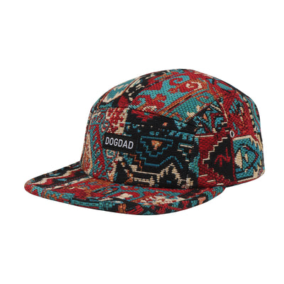 HatPhile Chenille Red Tapestry 5-Panel Hat – DogDad Edition