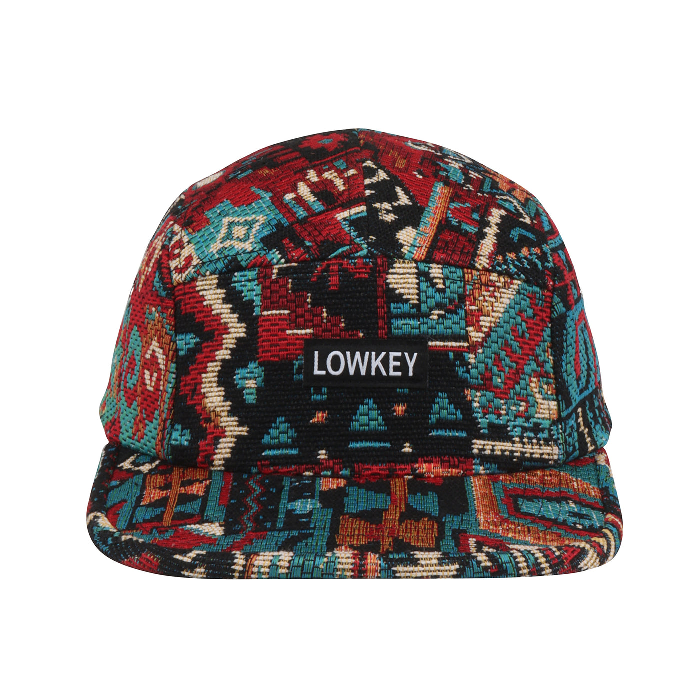 HatPhile Chenille Red Tapestry 5-Panel Hat – Lowkey Edition