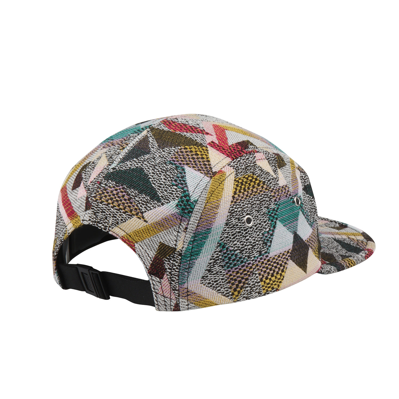 HatPhile Patchwork Jacquard 5-Panel Hat – CatDad Edition