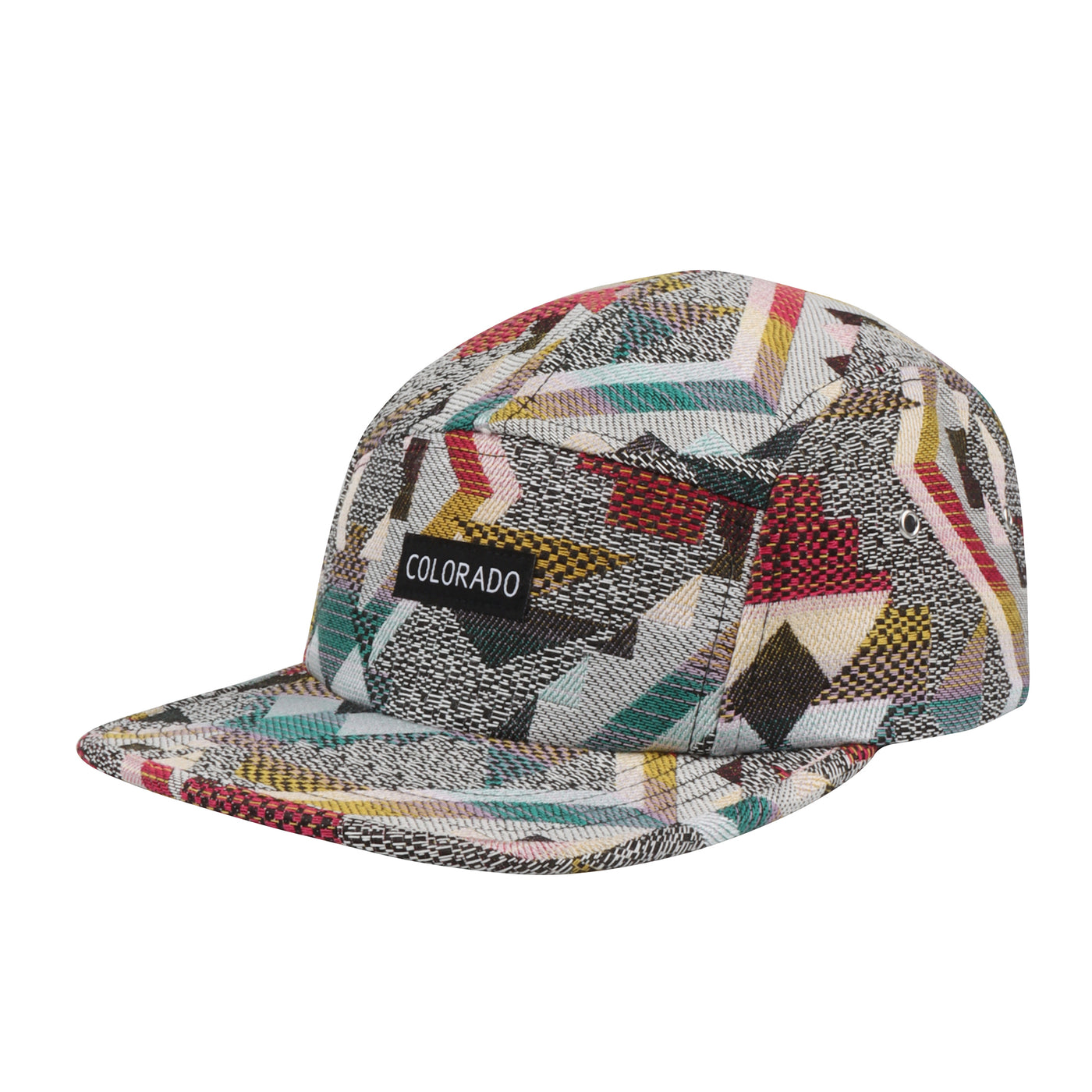 HatPhile Patchwork Jacquard 5-Panel Hat – Colorado Edition