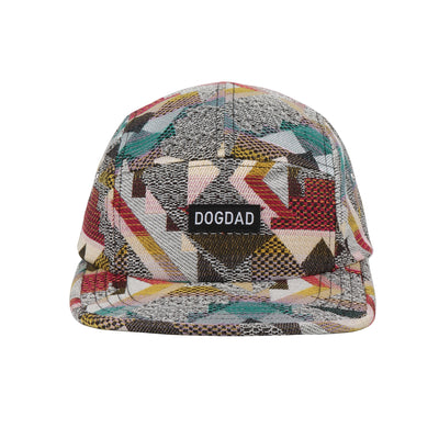 HatPhile Patchwork Jacquard 5-Panel Hat – Dog Dad Edition