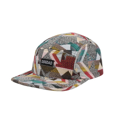 HatPhile Patchwork Jacquard 5-Panel Hat – Dog Dad Edition