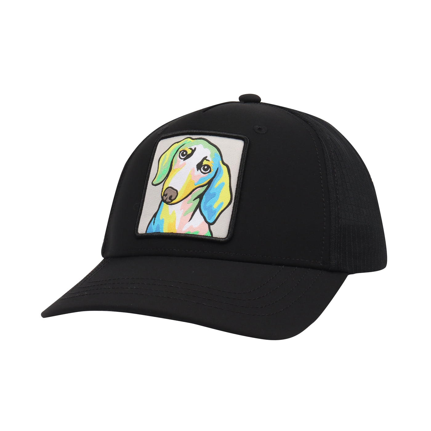 HatPhile Trucker Hat – Dachshund Patch Front with Mesh Back