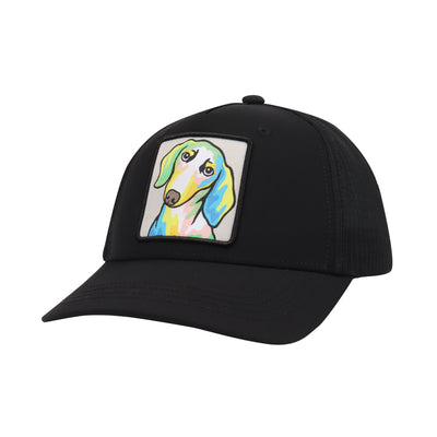 HatPhile Trucker Hat – Dachshund Patch Front with Mesh Back