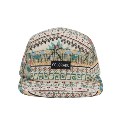HatPhile Trendy Aztec Pattern 5-Panel Hat – Colorado Edition