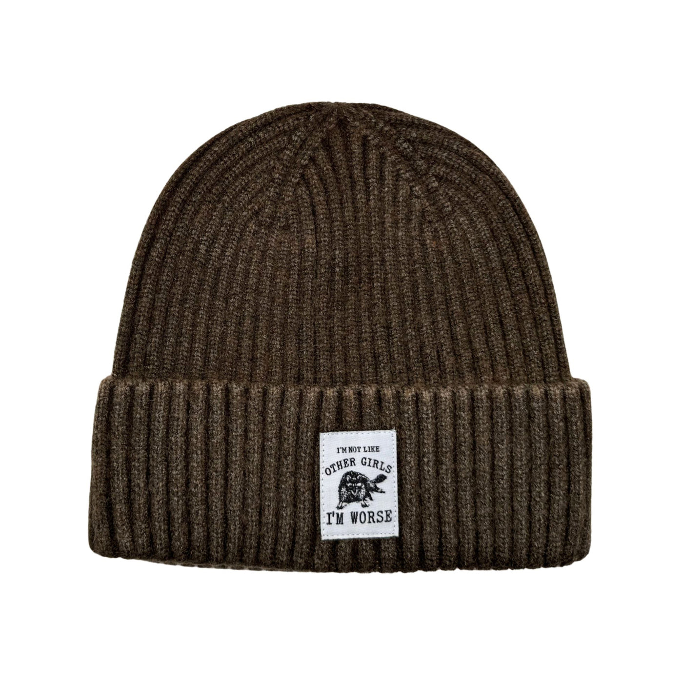 HatPhile “I’m Not Like Other Girls, I’m Worse” Raccoon Beanie