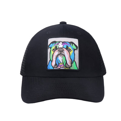 HatPhile Trucker Hat – Bulldog Patch Front with Mesh Back