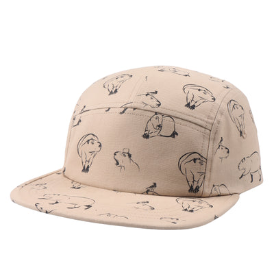 HatPhile Capybara Cotton 5-Panel Hat – Casual Comfort and Distinctive Design