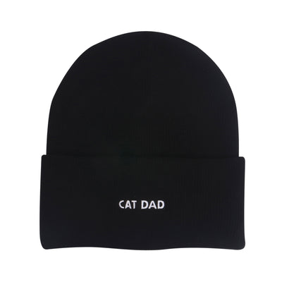 HatPhile Cat Dad + Dog Dad Embroidered Beanie
