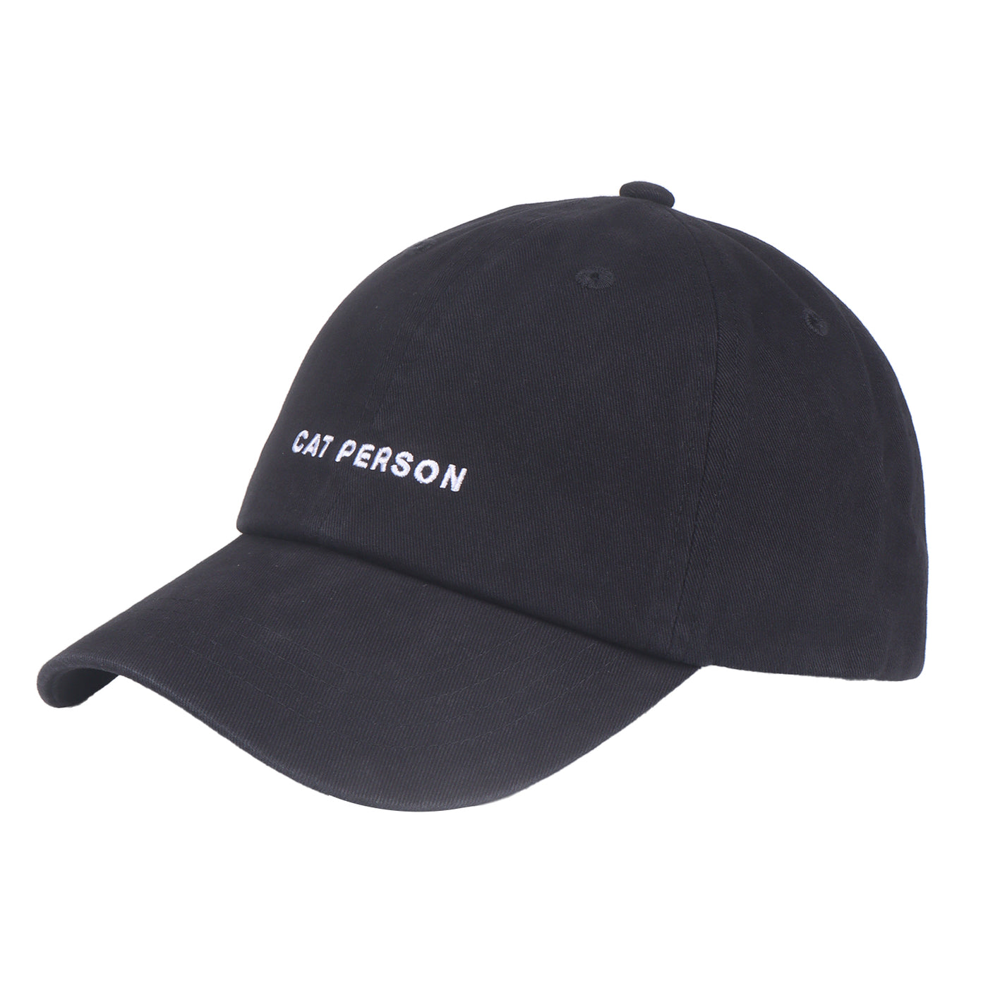 Hatphile Cat Person Soft Baseball Cap