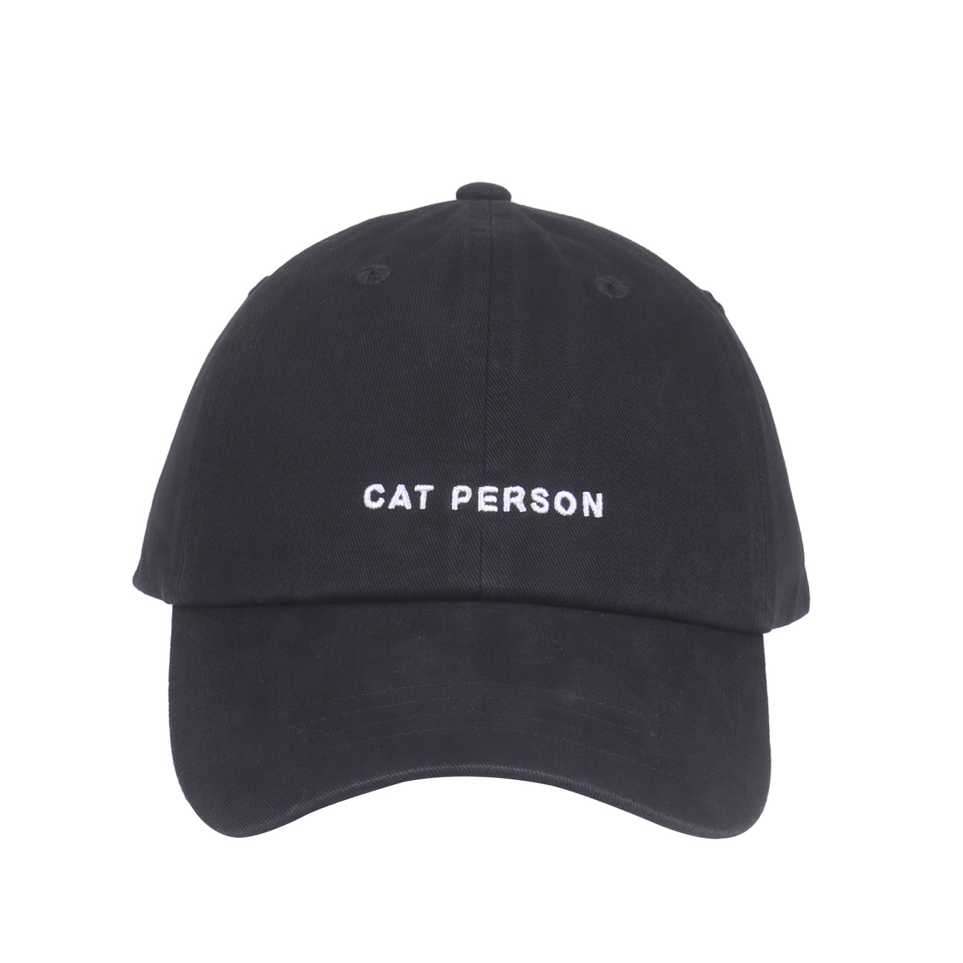 Hatphile Cat Person Soft Baseball Cap