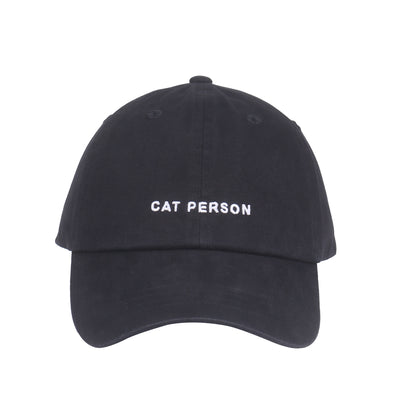 Hatphile Cat Person Soft Baseball Cap