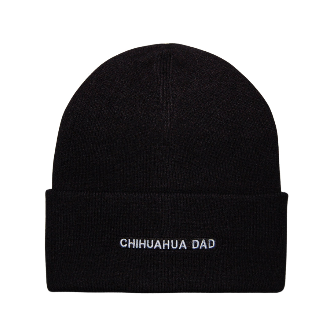 HatPhile Chihuahua Mom & Chihuahua Dad Embroidered Beanies – Small Dog, Big Love