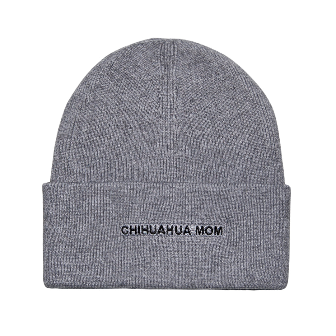 HatPhile Chihuahua Mom & Chihuahua Dad Embroidered Beanies – Small Dog, Big Love