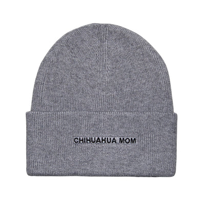 HatPhile Chihuahua Mom & Chihuahua Dad Embroidered Beanies – Small Dog, Big Love