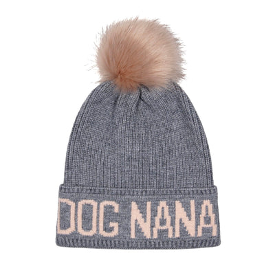 Hatphile Dog Nana Pompom Knit Beanie Toque