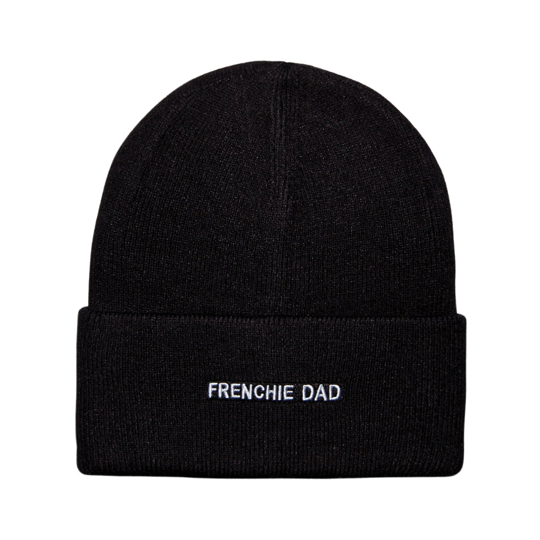 HatPhile Frenchie Mom & Frenchie Dad Embroidered Beanies – Built for Bulldog Fans with Big Hearts