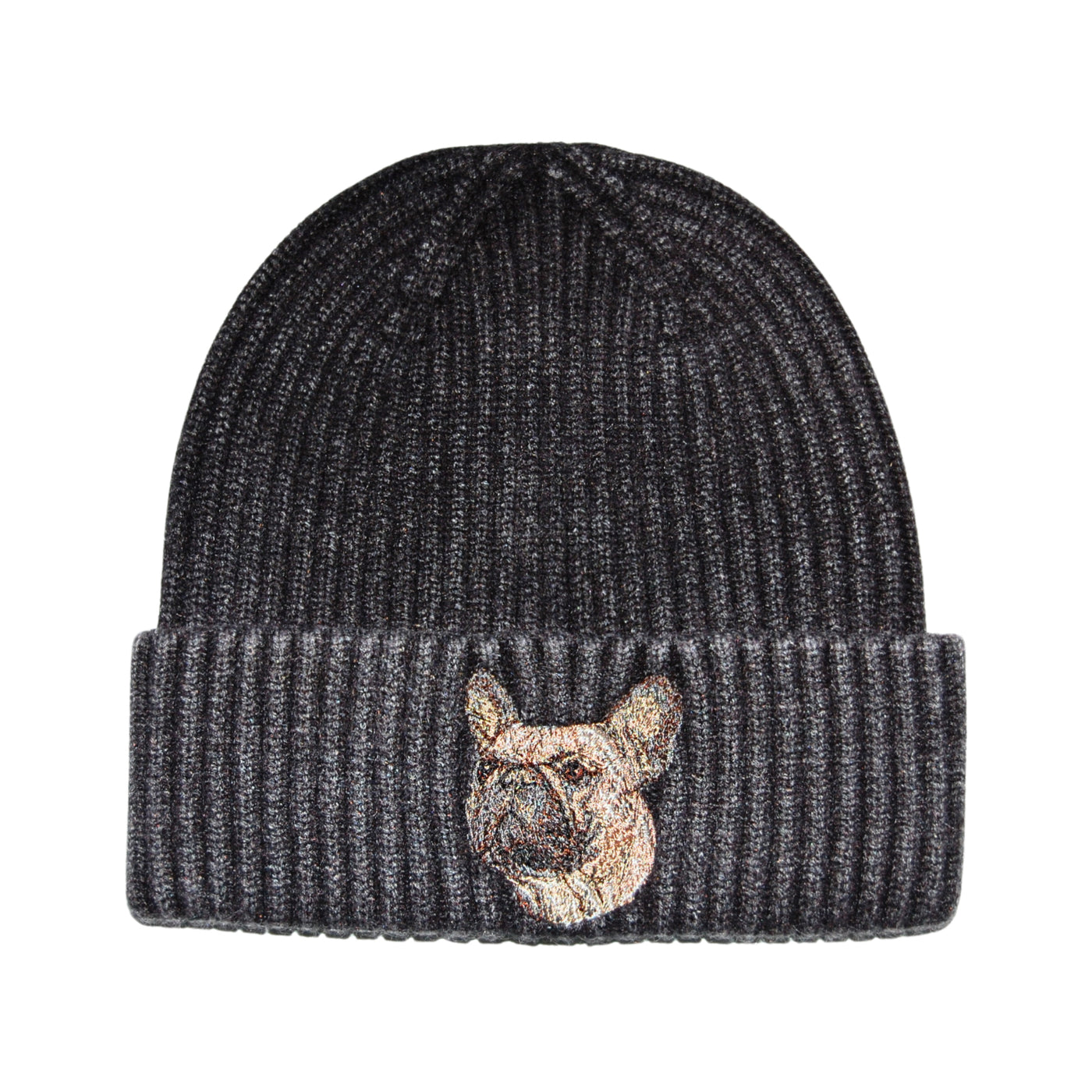 HatPhile French Bulldog Embroidered Knit Beanie – Stylish and Cozy Winter Hat