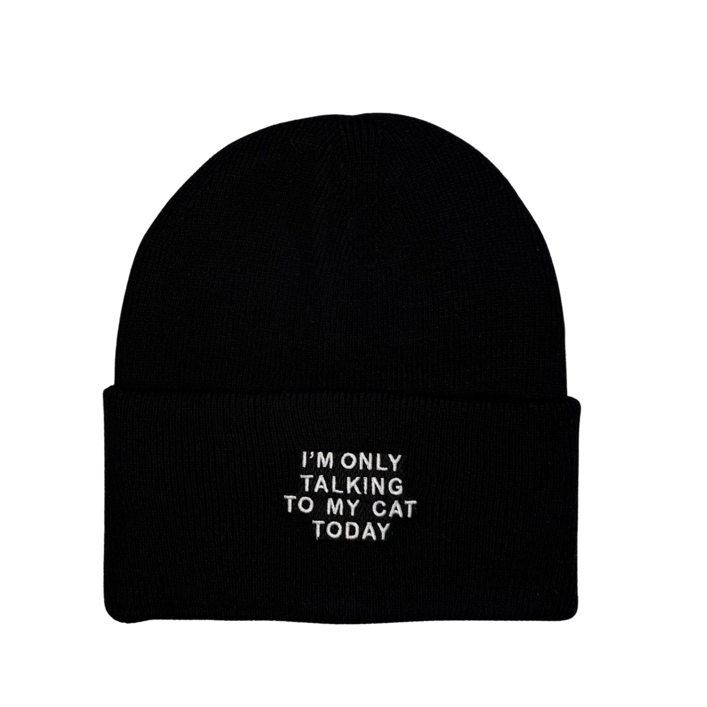 HatPhile I’m Only Talking to My Cat Today Embroidered Beanie