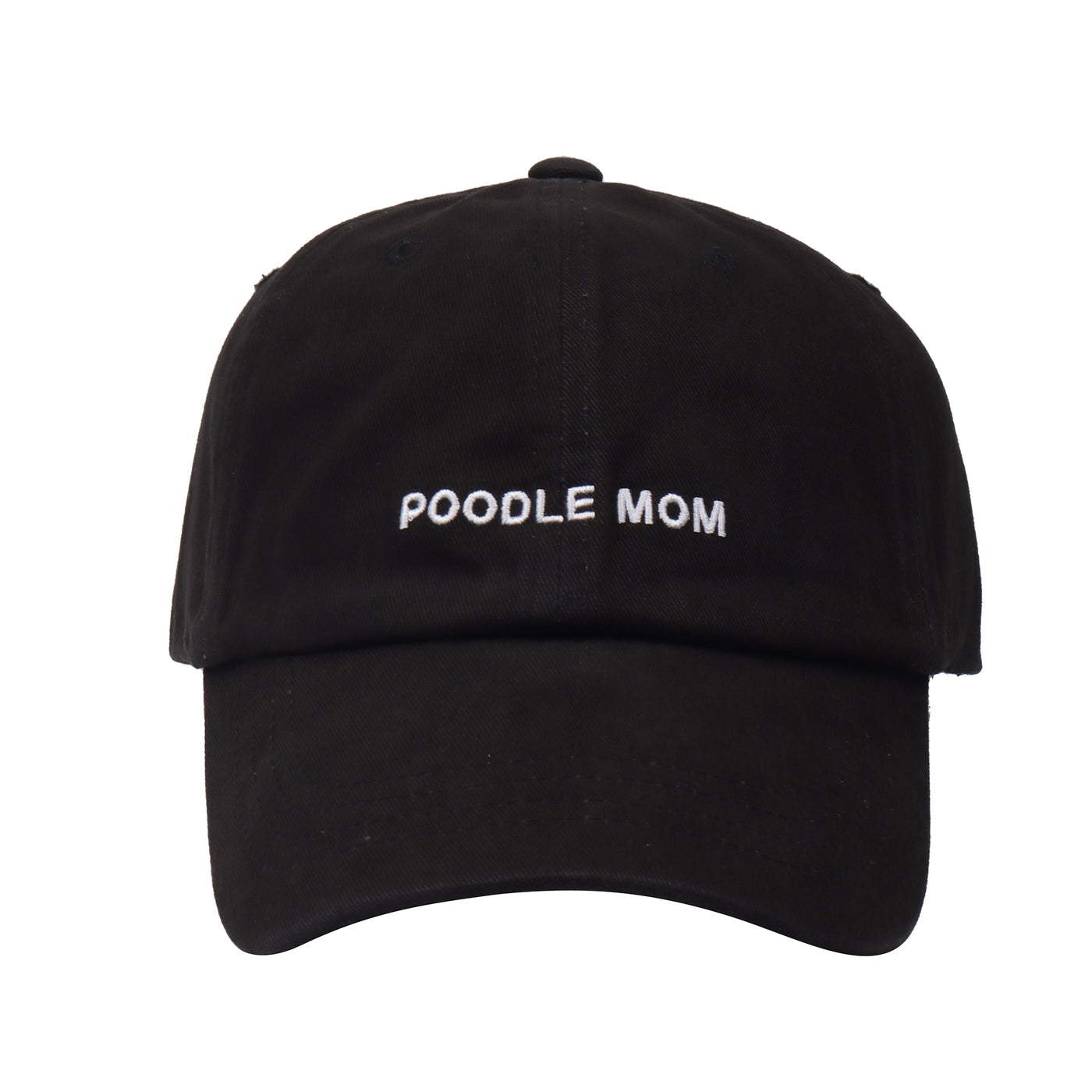 Hatphile Poodle Mom Soft Baseball Cap