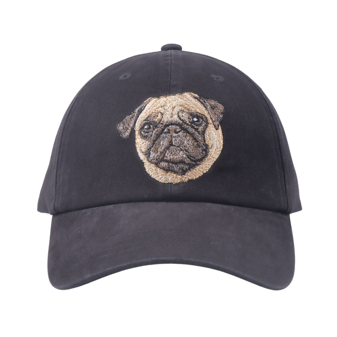 HatPhile Pug Dog Embroidery Soft Baseball Cap – Adjustable Unisex Cotton Hat