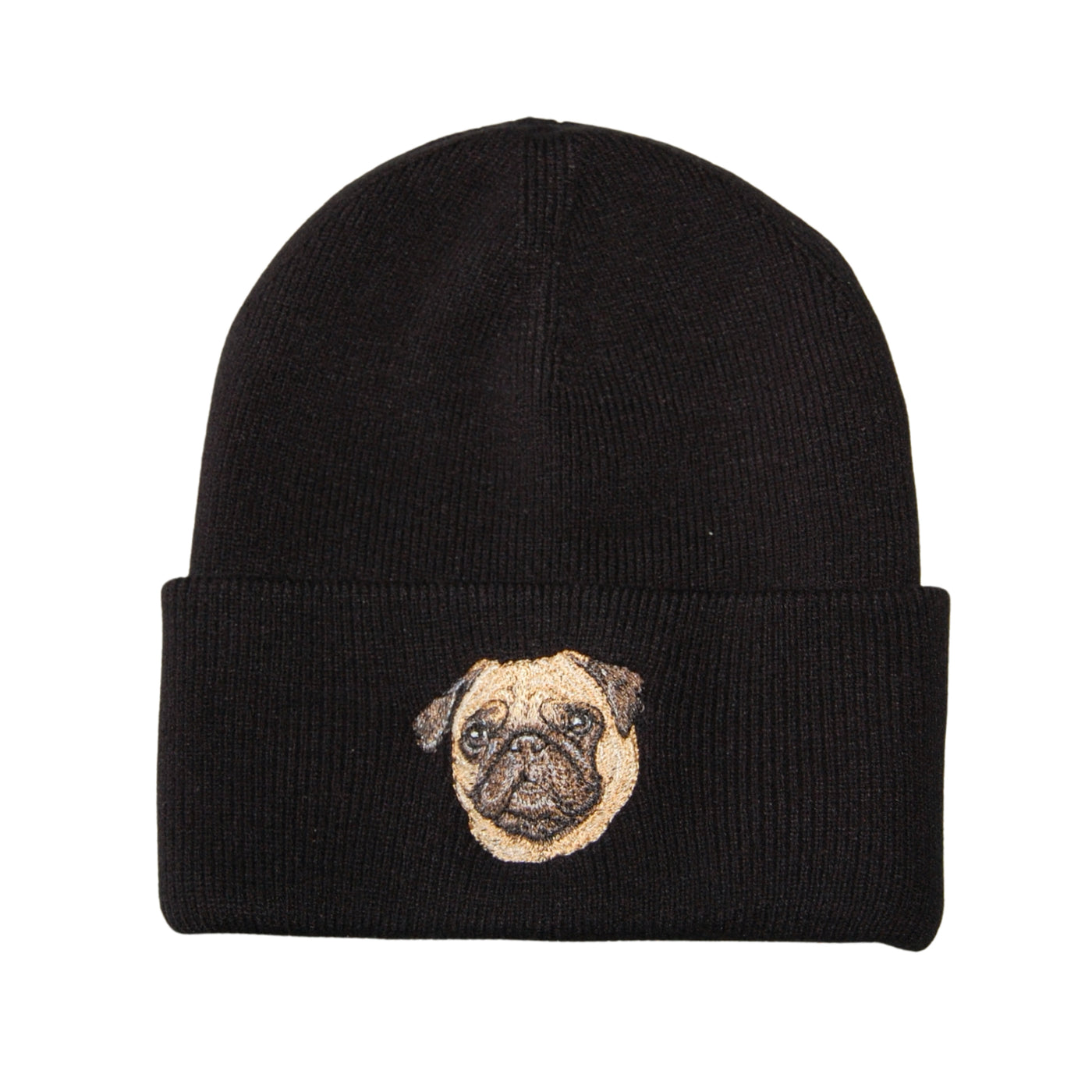 HatPhile Pug Embroidery Soft Beanie – Cozy and Cute Winter Toque