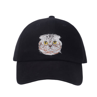 HatPhile British Shorthair Cat Soft Baseball Cap – Adjustable Cotton Hat for Cat Lovers