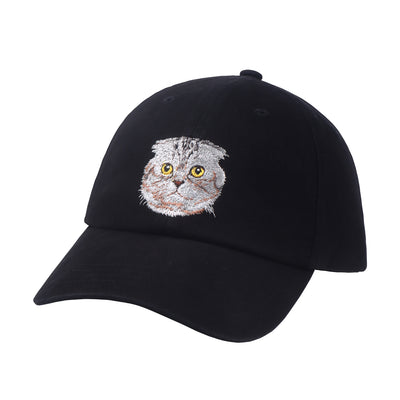 HatPhile British Shorthair Cat Soft Baseball Cap – Adjustable Cotton Hat for Cat Lovers