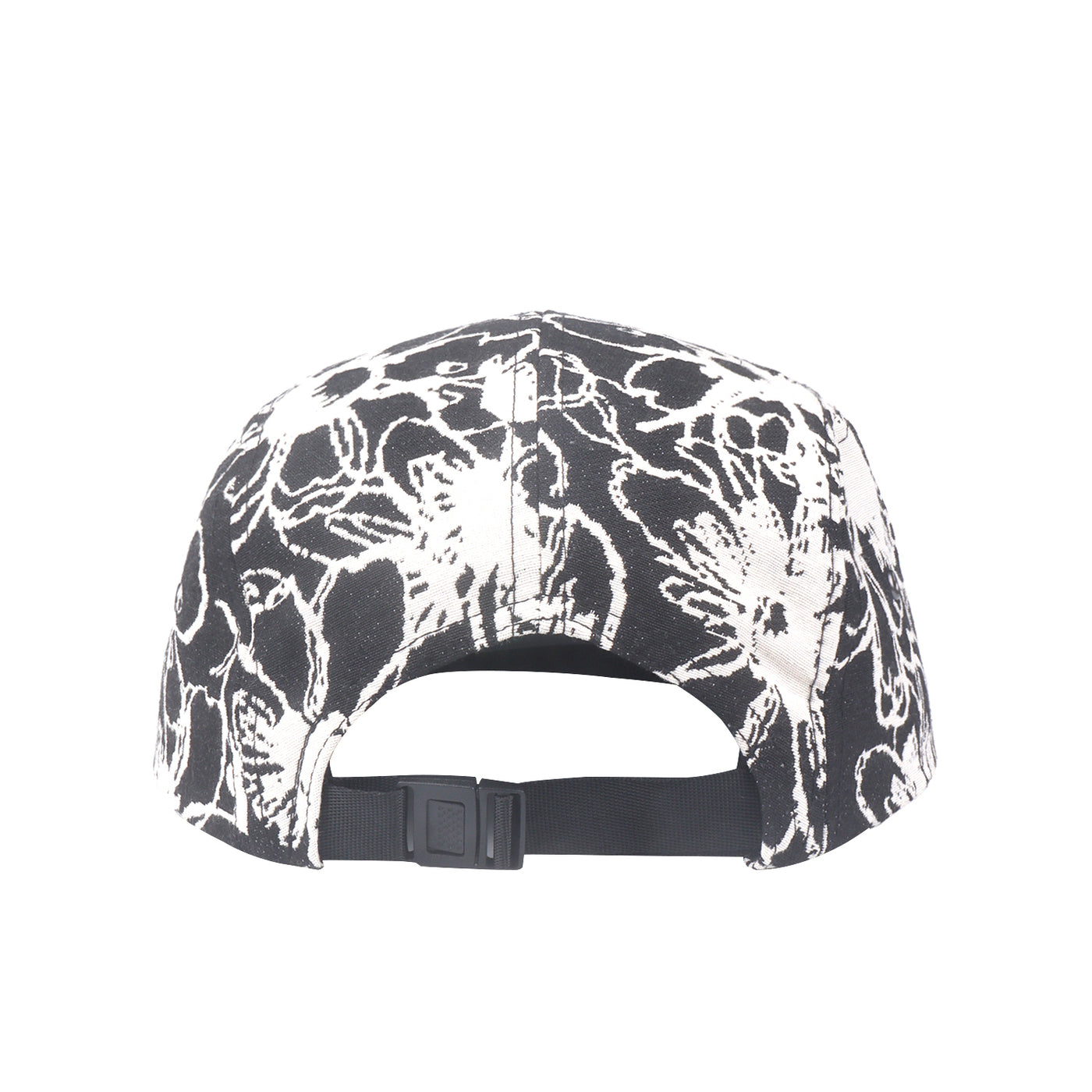 HatPhile Abstract Flower Jacquard 5-Panel Hat – Camp Cap with Unique Floral Pattern