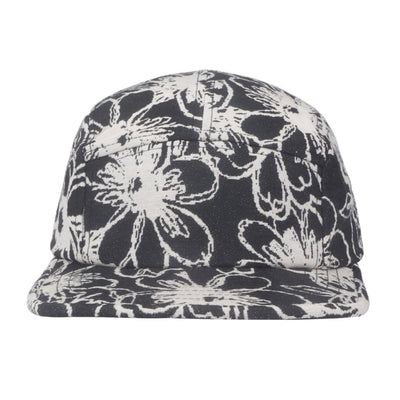 HatPhile Abstract Flower Jacquard 5-Panel Hat – Camp Cap with Unique Floral Pattern