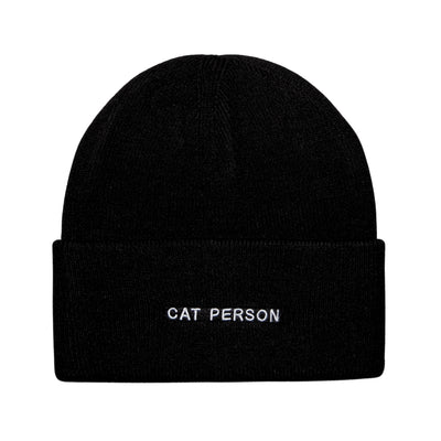 HatPhile Cat Person Embroidered Beanie – Celebrate Your Love for Cats in Style