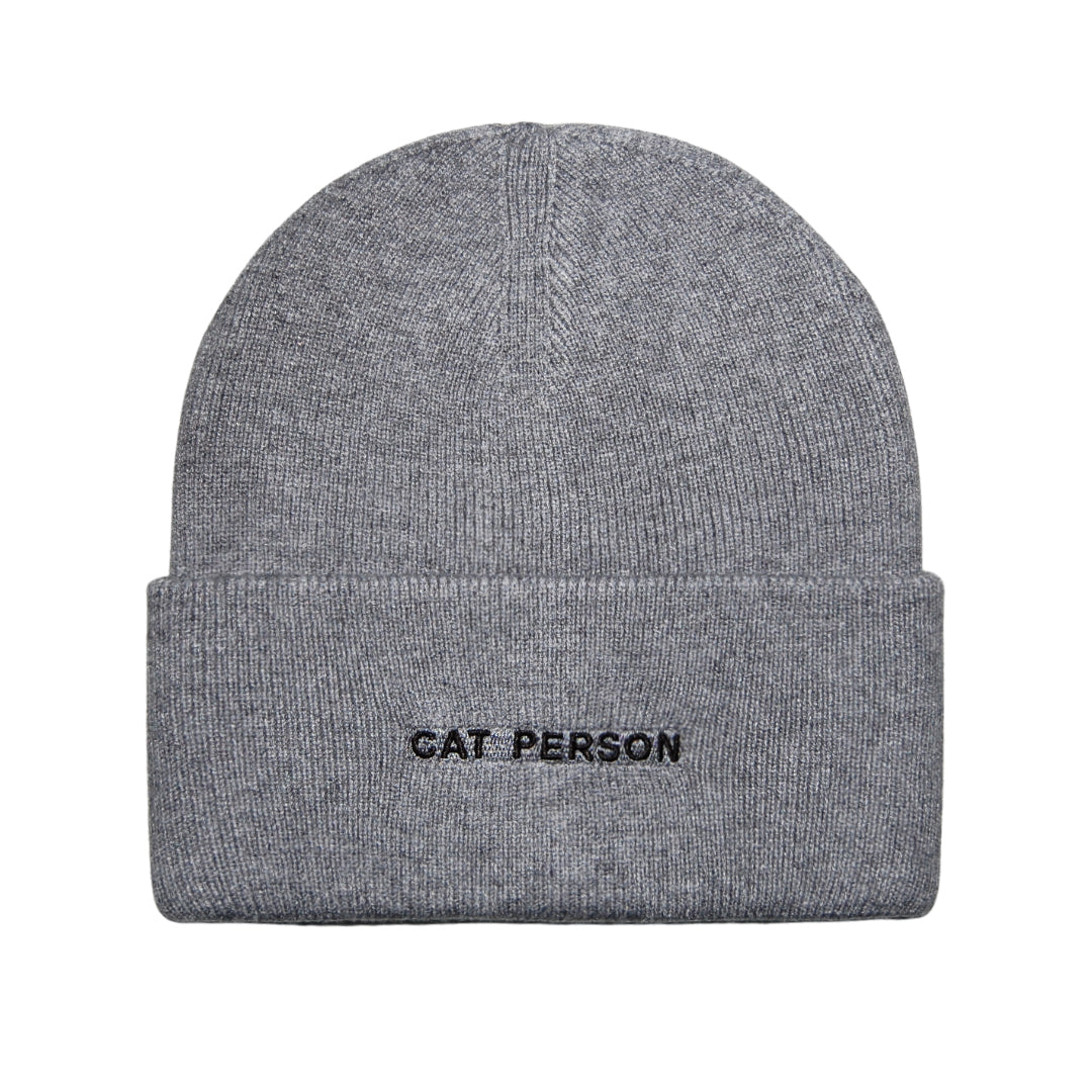 HatPhile Cat Person Embroidered Beanie – Celebrate Your Love for Cats in Style