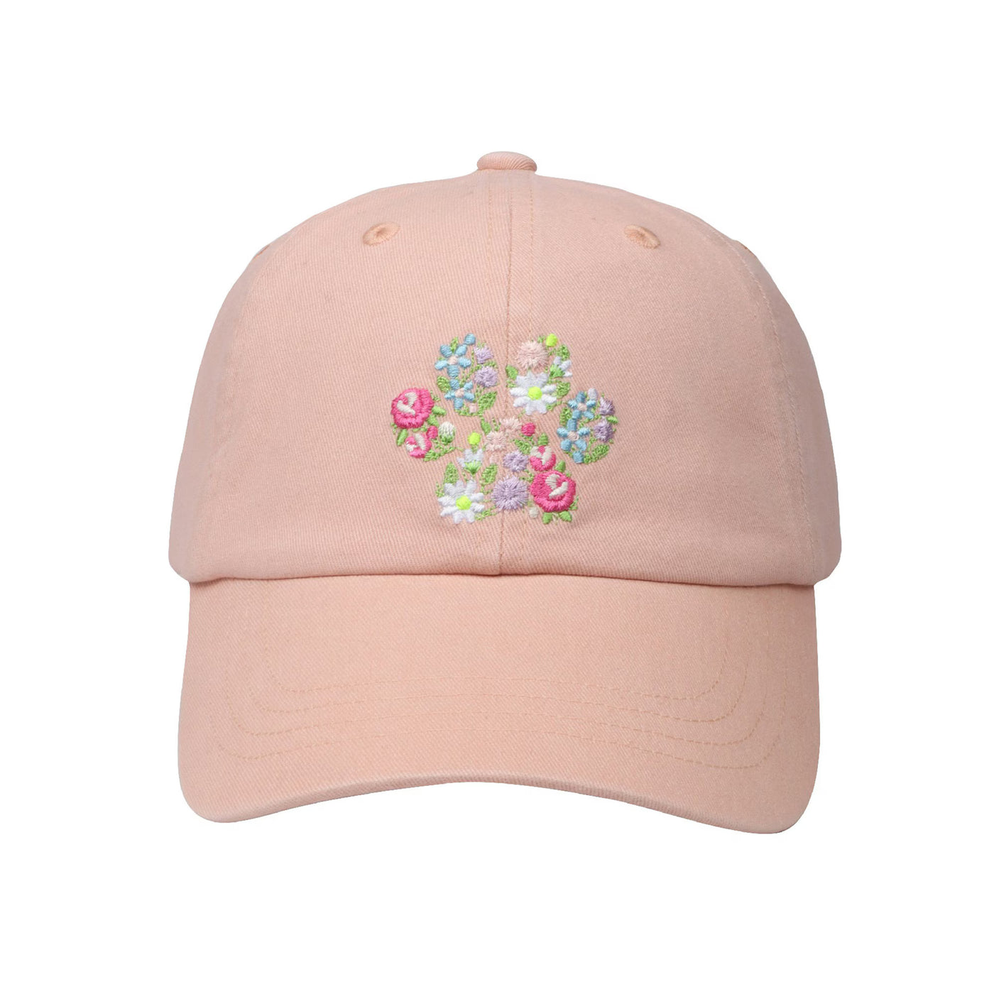 HatPhile Floral Paw Embroidery Baseball Cap – Adjustable Cotton Hat for Pet Lovers