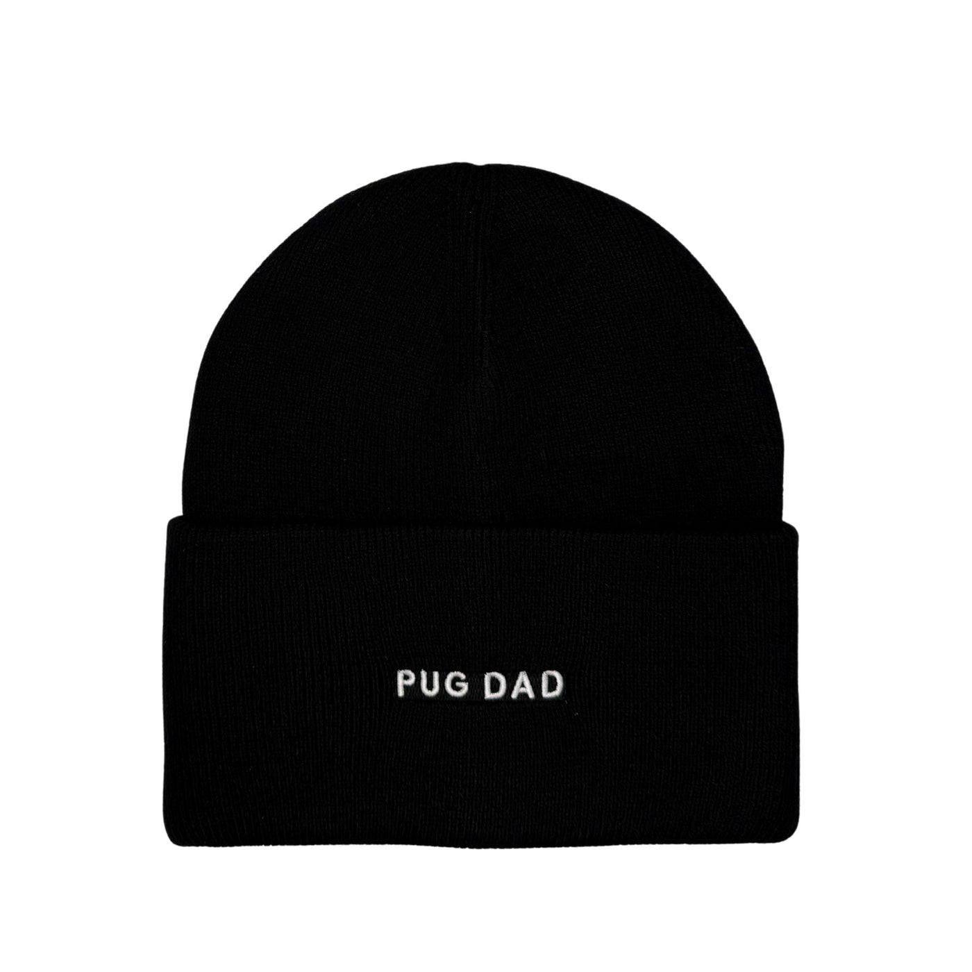 HatPhile Pug Mom & Pug Dad Embroidered Beanie