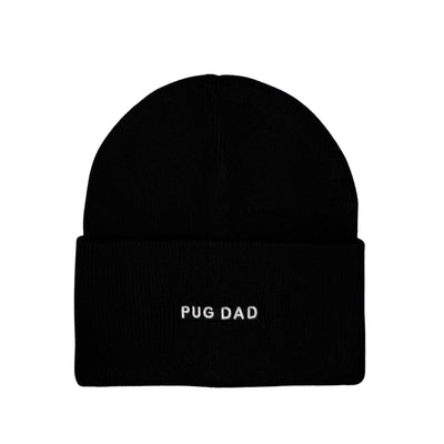 HatPhile Pug Mom & Pug Dad Embroidered Beanie