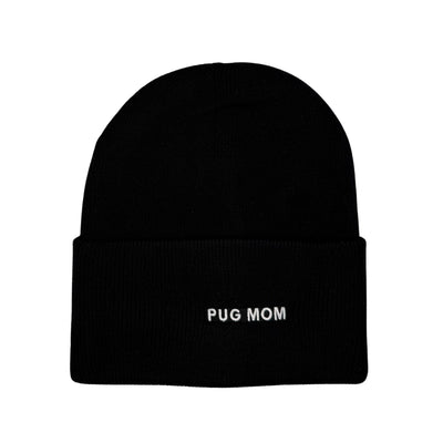 HatPhile Pug Mom & Pug Dad Embroidered Beanie