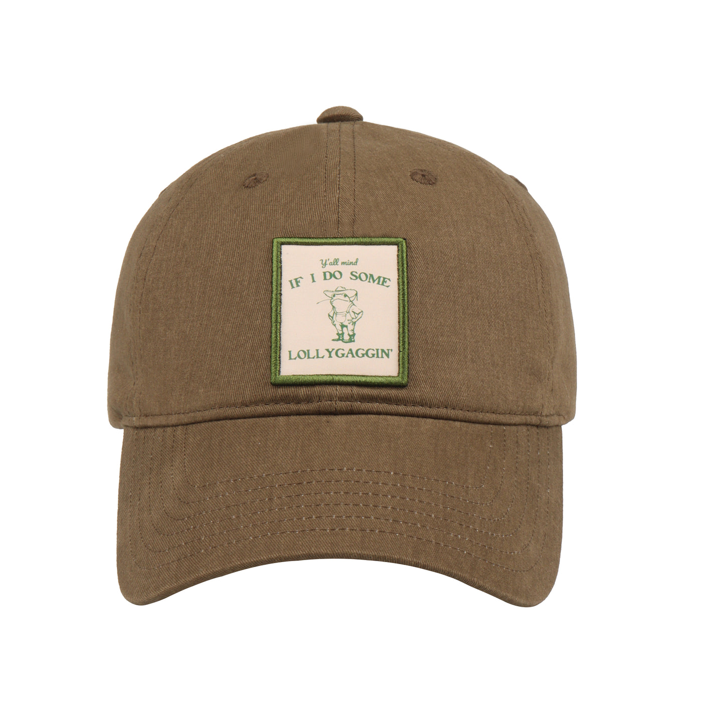 HatPhile “Y’all Mind If I Do Some LOLLYGAGGIN’” Embroidered Black Baseball Cap