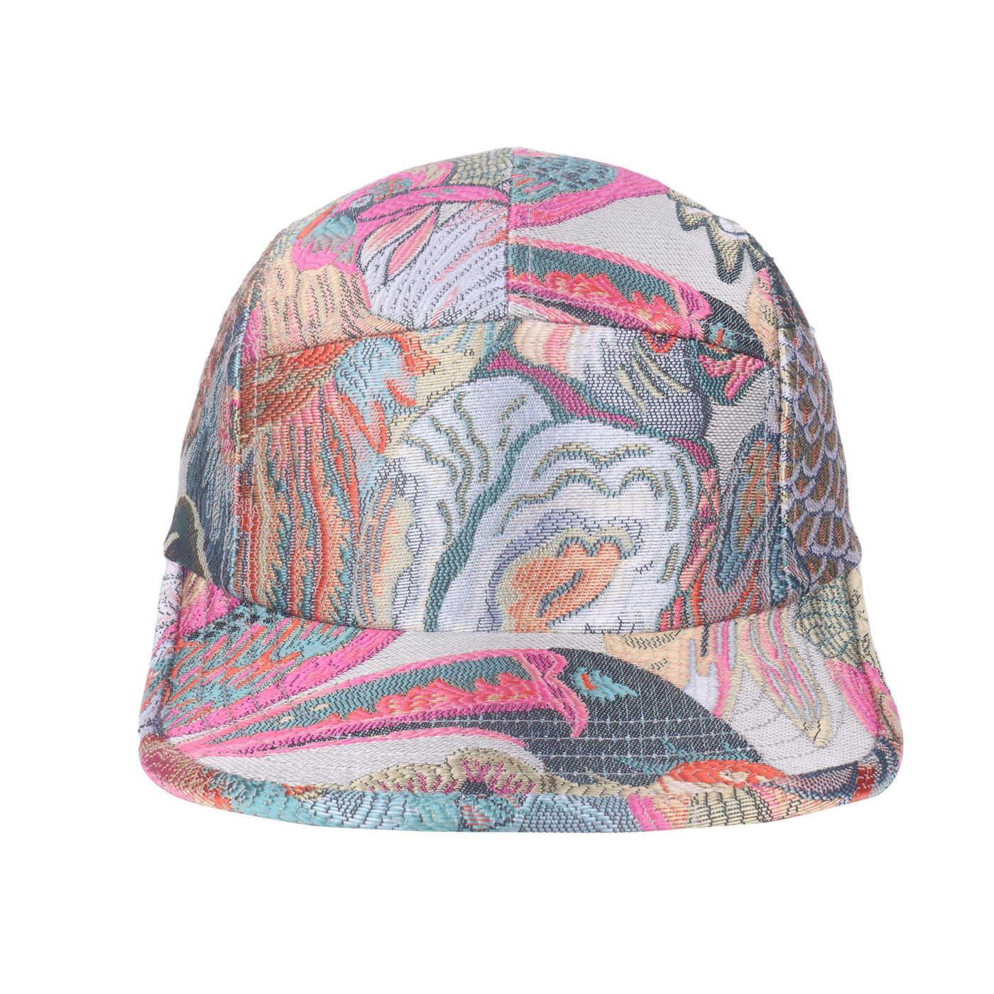 HatPhile Parrot-Inspired 5-Panel Hat – Vibrant Tropical Patterns