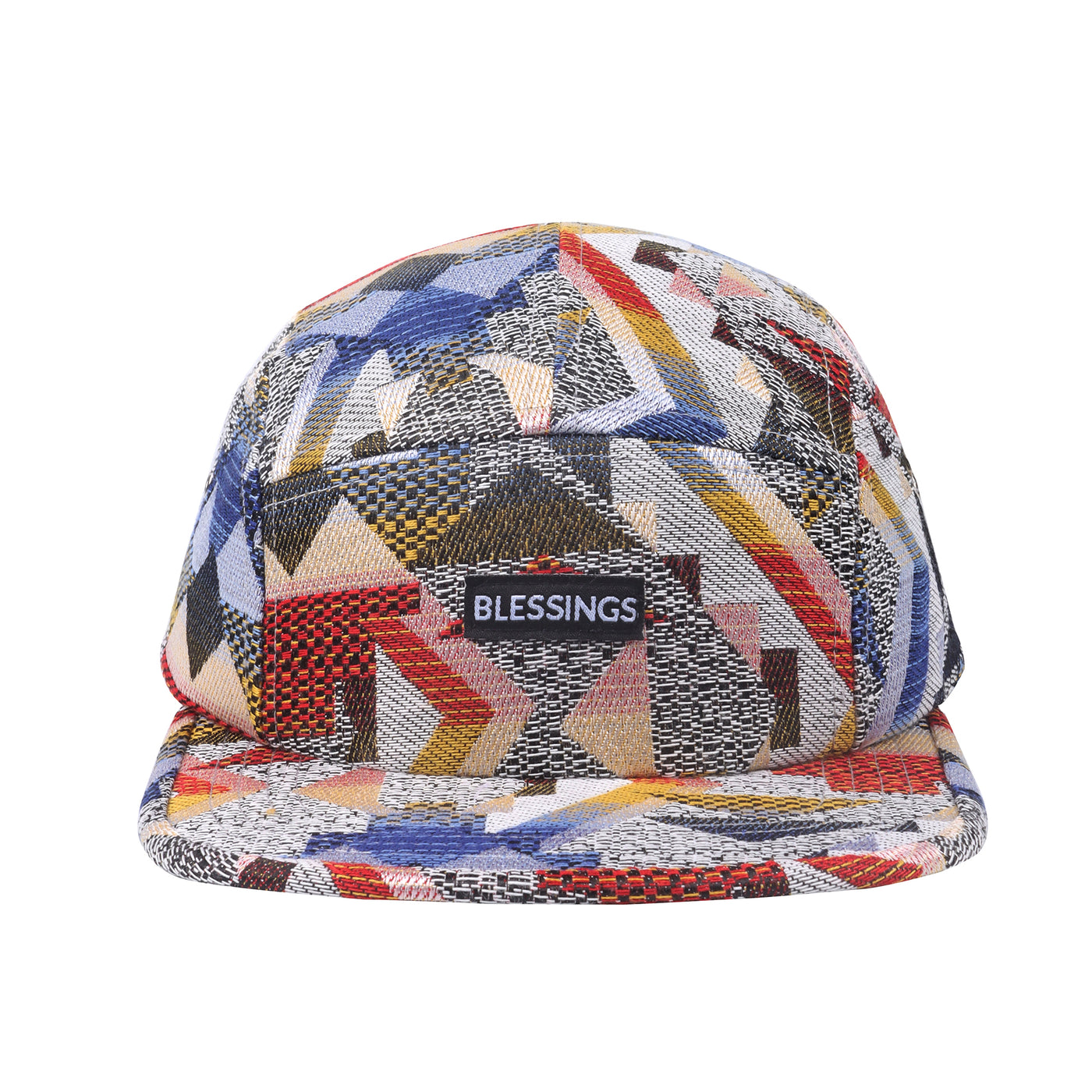 HatPhile Patchwork 5-Panel Hat – Lowkey Epiphany Blessings Design