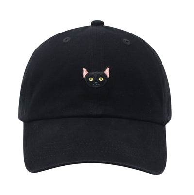 Hatphile Black Cat Soft Baseball Cap