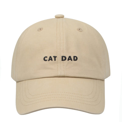 Hatphile Cat Dad Soft Baseball Cap