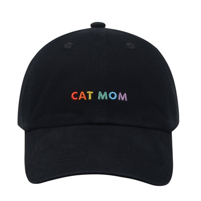 Hatphile Cat Mom Soft Baseball Cap